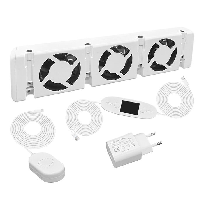 LDY Heizkörper booster ventilator - Heizkörperverstärker Mono set 3 Lüfter