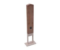 ChargeXpert Azobé Standfuß universal mit 220V Steckdose