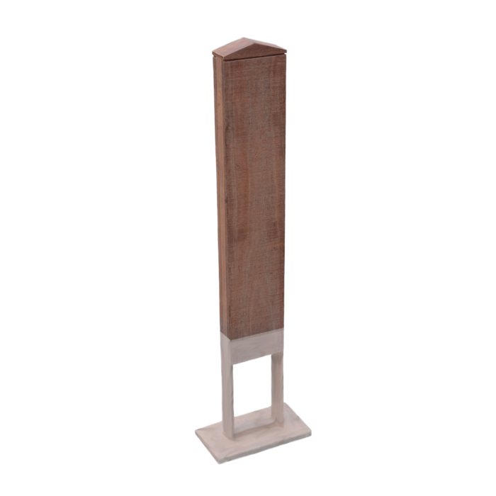 ChargeXpert Azobé poteau de fixation pour borne de recharge