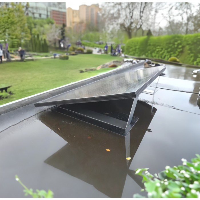 LDY Fixation en aluminium panneaux solaires pour toit plat | Grand format horizontal/landscape