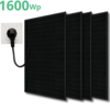 LDY Solar Balkonkraftwerk 1.600W mit Mikrowechselrichter - 4x400W PV-Modulen -  2x600W Mikrowechselrichter