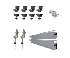 LDY Wave roof mounting kit for solar panels vertical Horizontal