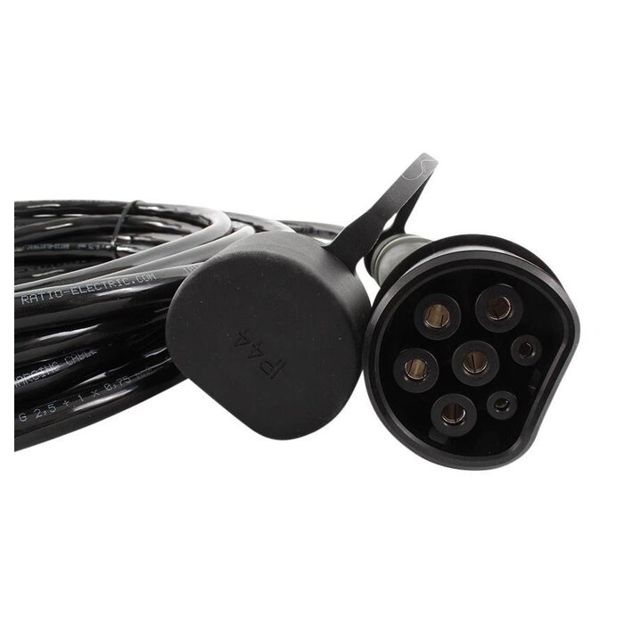 Ratio Electric Ratio Basic Line type 2 to type 2 - 22 kW - 3 phases 32A - charging cable - Outlet