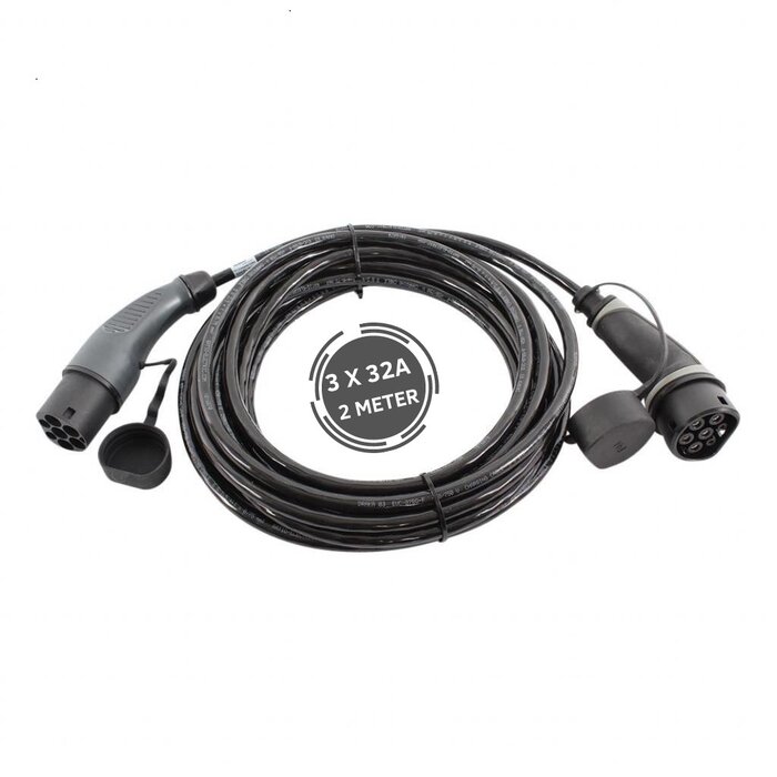 Ratio Electric Ratio Basic Line type 2 to type 2 - 22 kW - 3 phases 32A - charging cable - Outlet