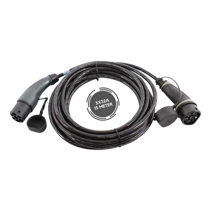 Ratio Electric Ratio Basic Line type 2 to type 2 - 22 kW - 3 phases 32A - charging cable - Outlet