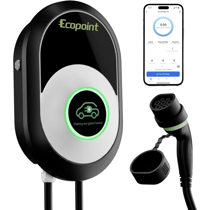 ChargeXpert Eccoter 11 kW - Phase 3 - 32A - Typ 2- 55 Meter - Steckdose - Wallbox - Auslauf