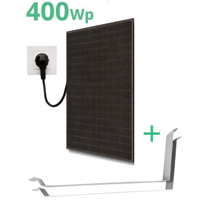 LDY Solar panels plug and play including flat roof mounting