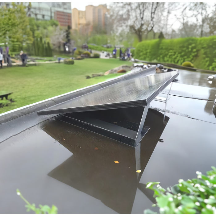 LDY Solar panels plug and play including flat roof mounting