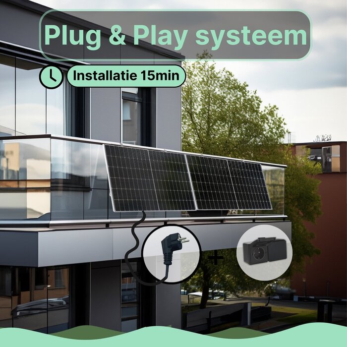 LDY Solarmodule mit Stecker inklusive Balkonmontage