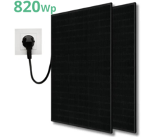 LDY 2 panneaux solaires plug and play avec montage sur toit plat