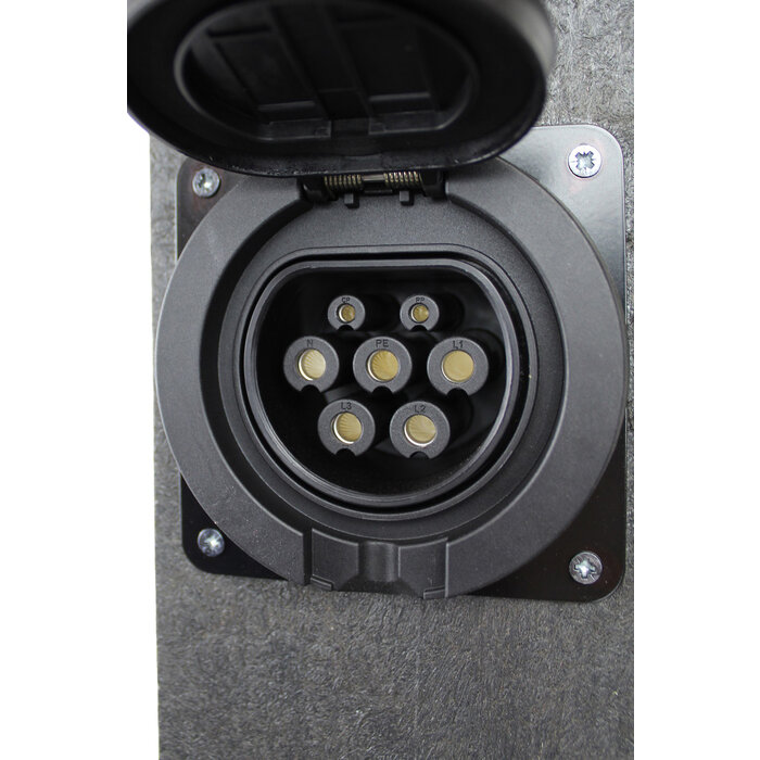 LDY Loady Pillar - 22kW - Type 2 - Kunststof -Antraciet