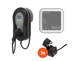 Myenergi Myenergi Zappi V2.1 - 22 kW incl Harvi + 3x pinces CT - type 2 - 6,5M
