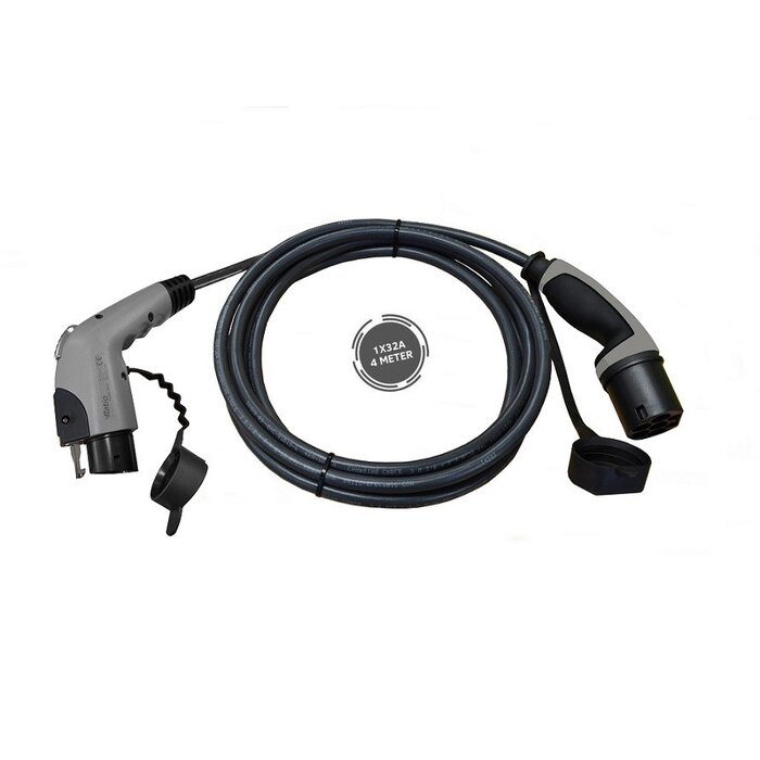 Ratio Electric Ratio E-line laadkabel type 2 naar type 1 - 7,4 kW - 1 fase 32A  - Outlet