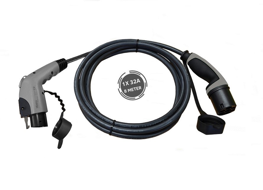 Ratio Electric Ratio E-line laadkabel type 2 naar type 1 - 7,4 kW - 1 fase 32A  - Outlet