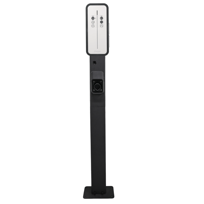 Standing pole for Hager witty EV charger