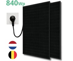LDY Solar Balkonkraftwerk 840W mit Mikrowechselrichter - Plug & Play - 2x 420Wp PV-Modulen + 800 Watt Mikrowechselrichte