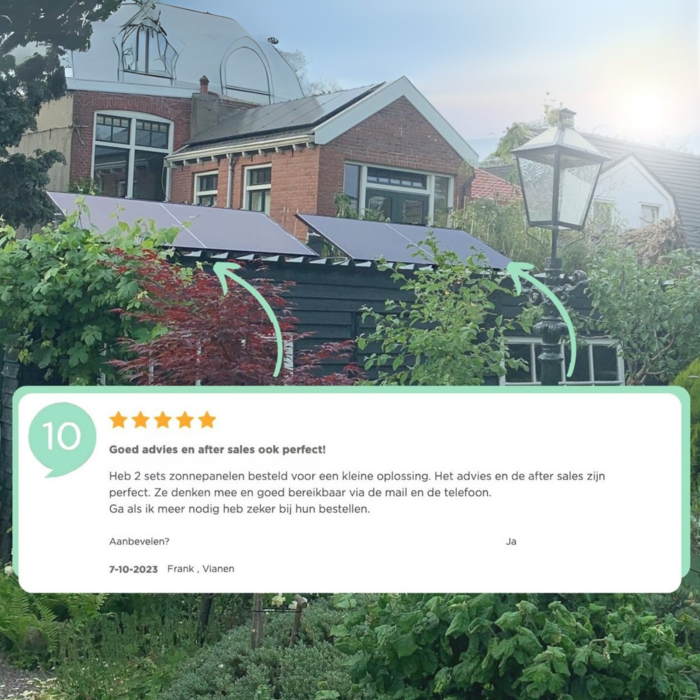 LDY 2 Zonnepanelen met stekker - 840Wp zonnepanelen - 600W micro omvormer