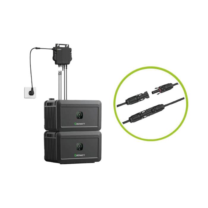 Growatt Growatt Noah 2000 - 2000 Wh extensible à 8000 Wh - Panneau solaire batterie