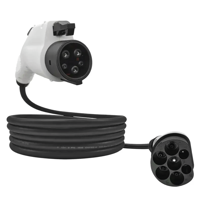 Duosida Duosida type 1 to type 2 charging cable - 3.7 kW - 1x16A - 1M - outlet