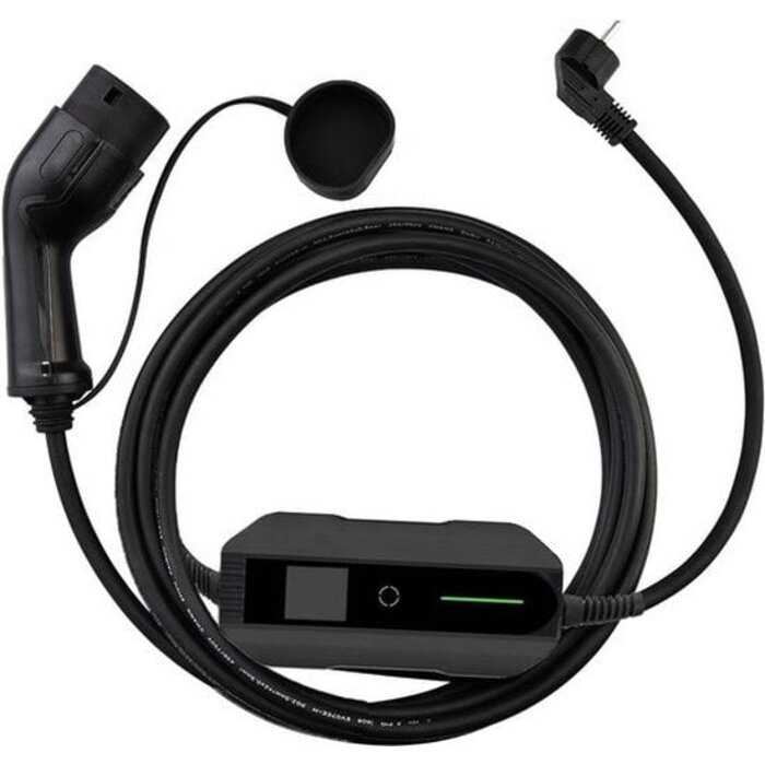 LDY Loady verstelbare mobiele thuislader - type 2 - schuko - 6-16A - 5M - outlet