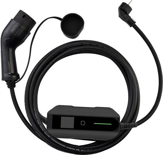 LDY Loady verstelbare mobiele thuislader - type 2 - schuko - 6-16A - 5M - outlet