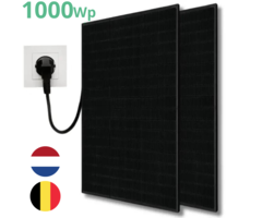 LDY 2 Solar panels with plug -  2x 500Wh PV panels + 800W Micro inverter