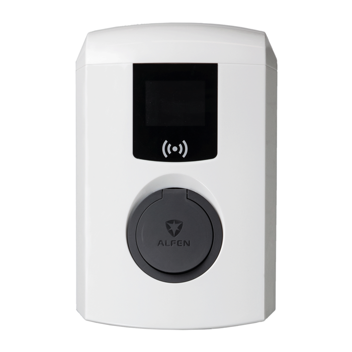 Alfen Alfen Eve Single Pro-line 22 kW - triphasé - 16A - prise - Type 2 - borne de recharge - y compris l'équilibrage de la charge Licence active - Copy