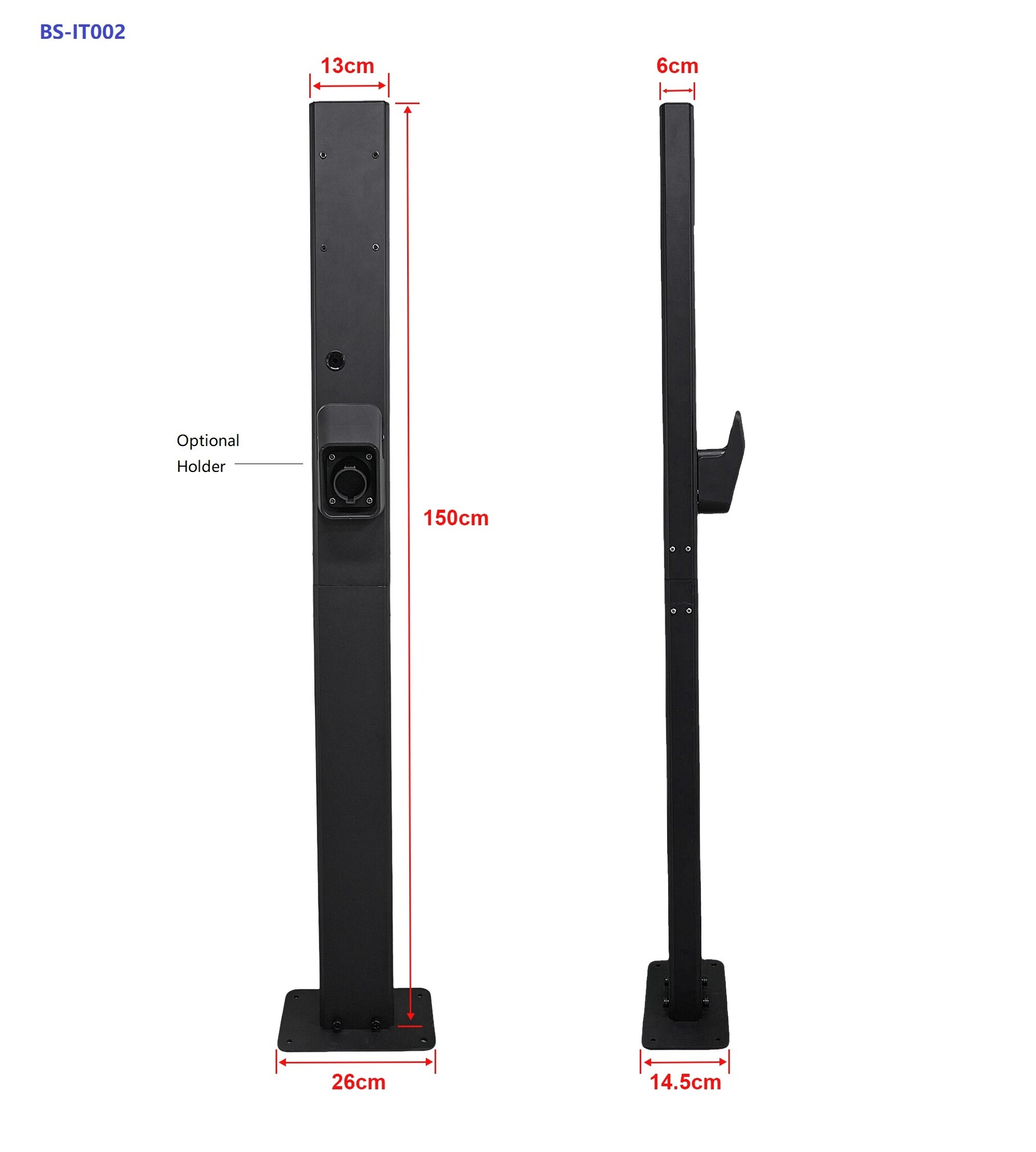 LDY Metal mounting post - outlet