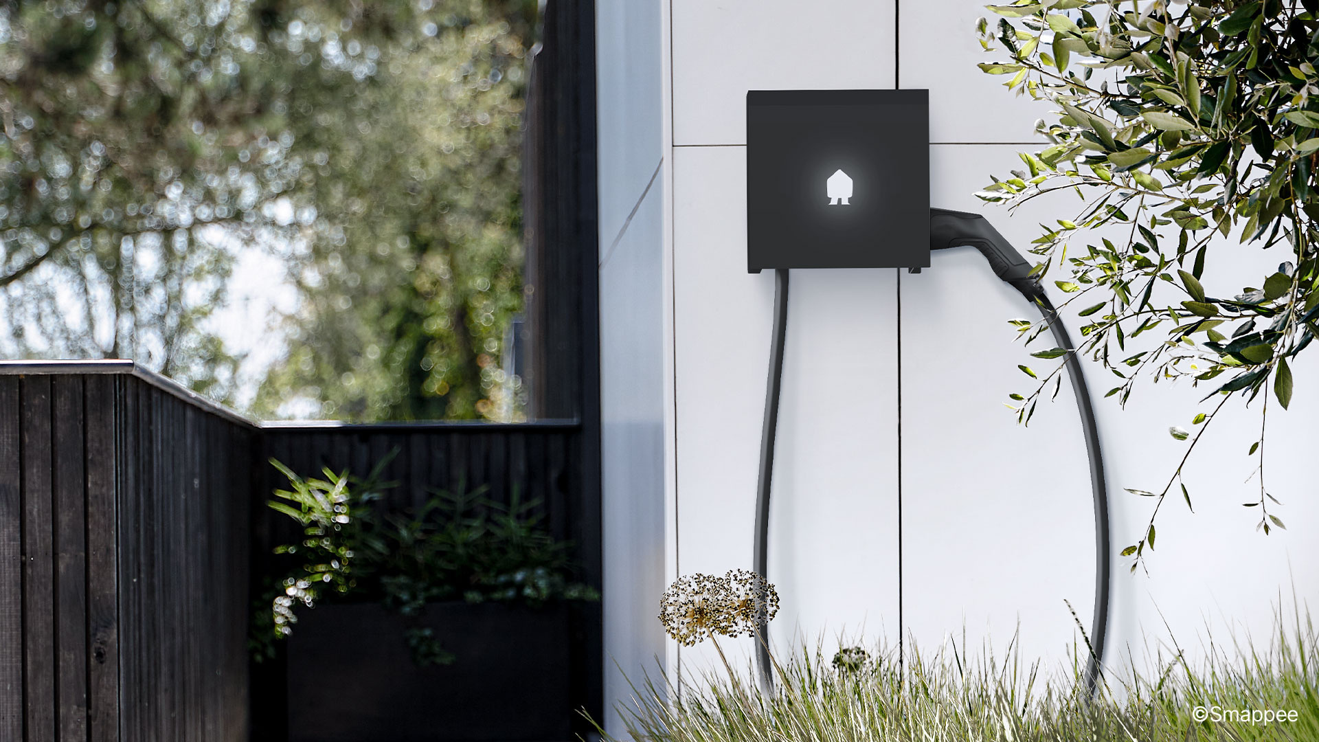Smappee Smappee EV Wall - Typ 2 - 8 meter Kabel - 22 kW- 3-Phasen - 32A - Typ 2 - Wallbox