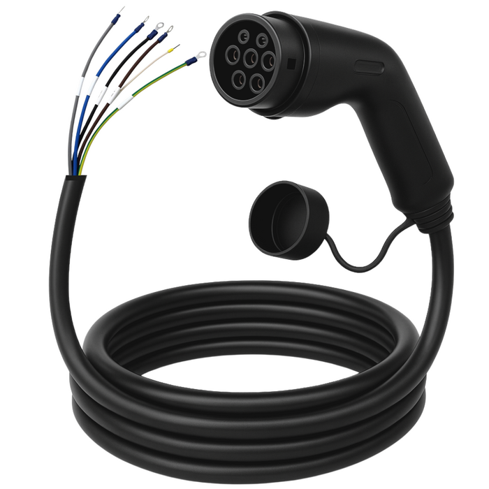 LDY Loady charging cable type 2 with open end - 22 kW - 3 phase 32A