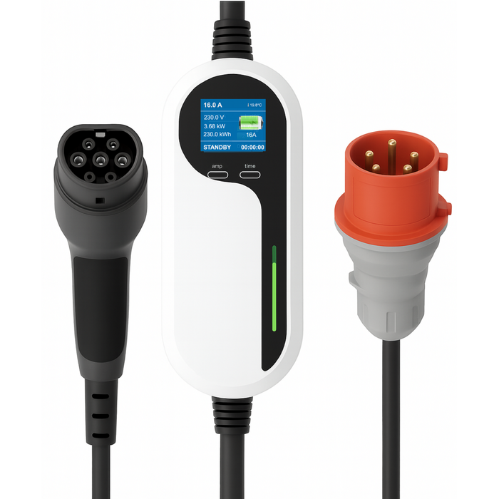 LDY Loady einstellbare Mobile Ladestation - Typ 2 - CEE - 11 kW - 6-16A