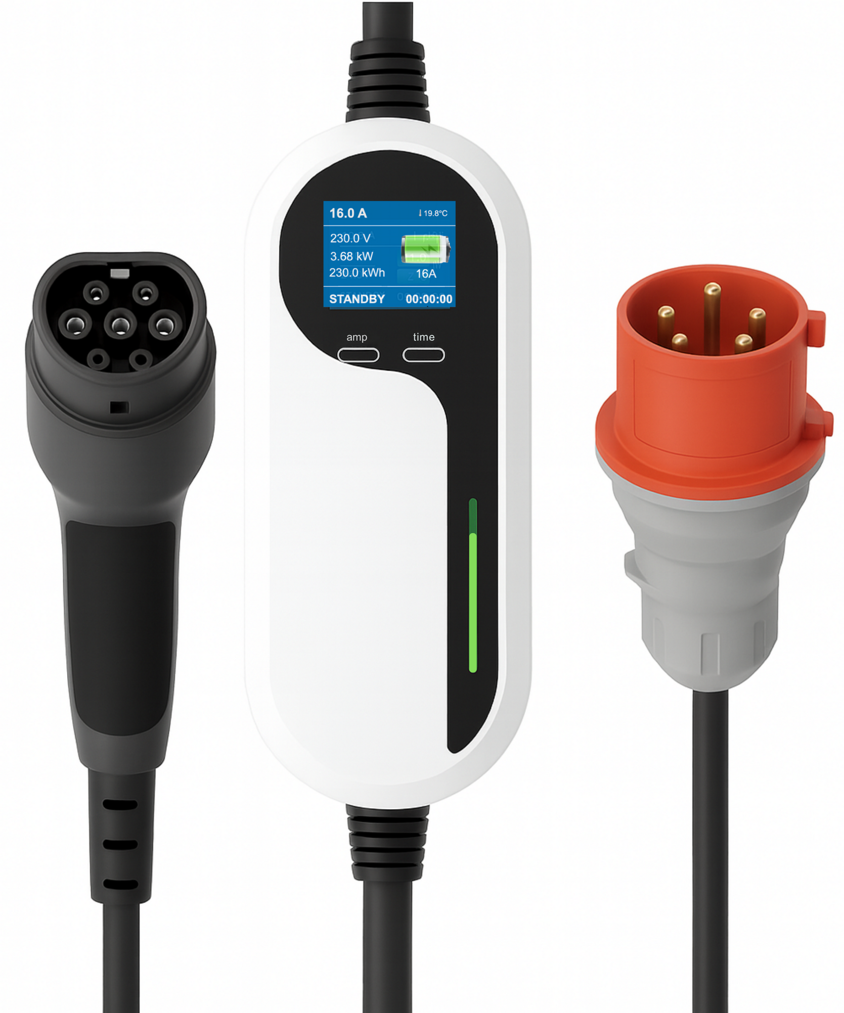 LDY Loady chargeur portable réglable - type 2 - prise CEE - 11 kW - 6-16A