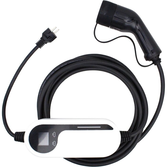 LDY Loady verstelbare mobiele thuislader met app - type 2 - schuko - 6-16A