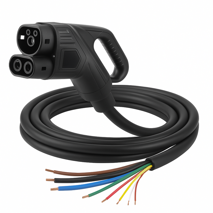 LDY Loady Ladekabel CCS Typ 2 mit offenem Ende – DC-Ladegerät 5 Meter