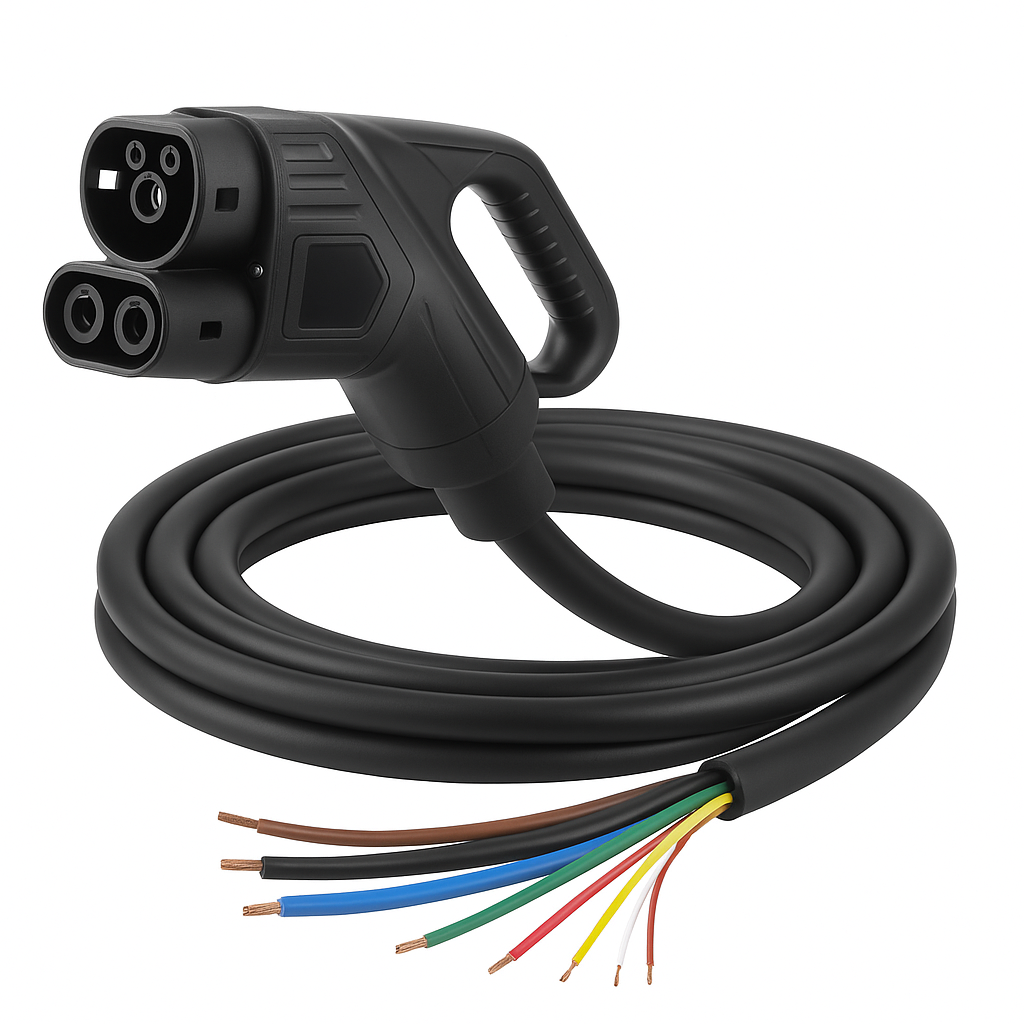 LDY Loady charging cable CCS type 2 with open end - DC charger 5 metres