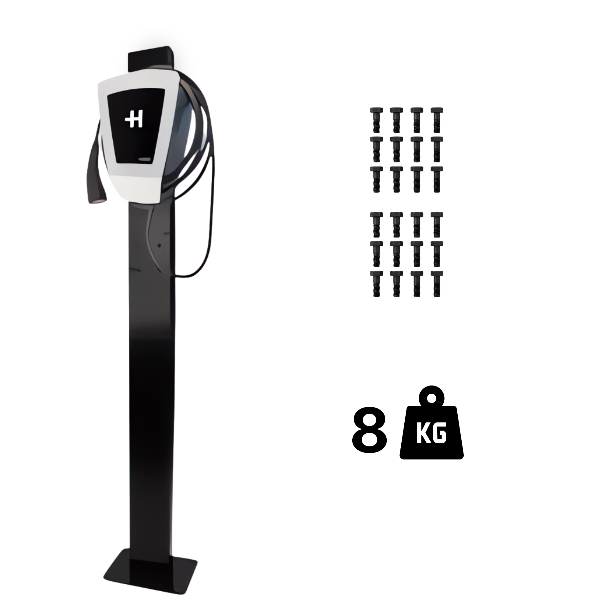 Heidelberg Montagepaal voor Heidelberg wallbox