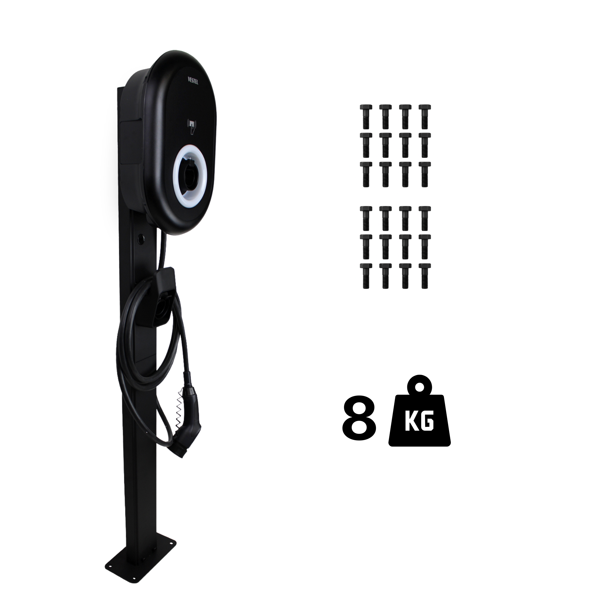 Vestel Standing pole for Vestel wallbox