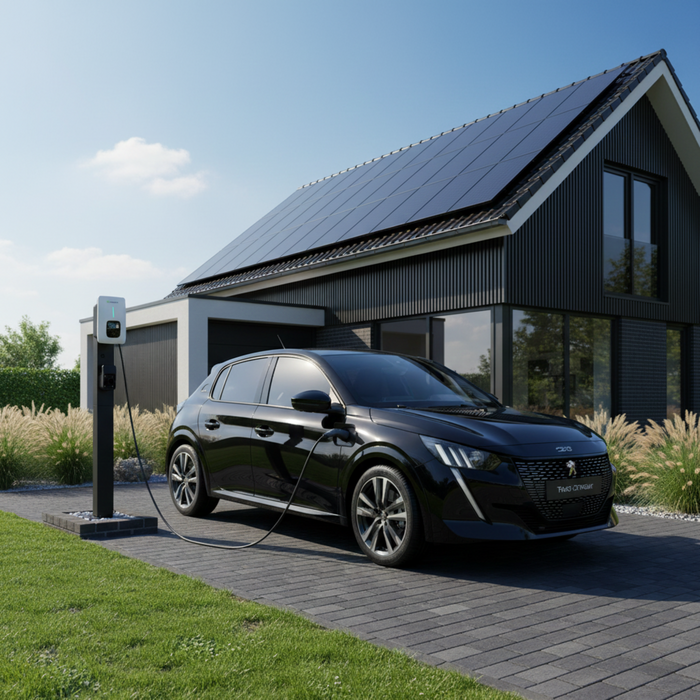 Standing pole for Growatt Thor EV charger