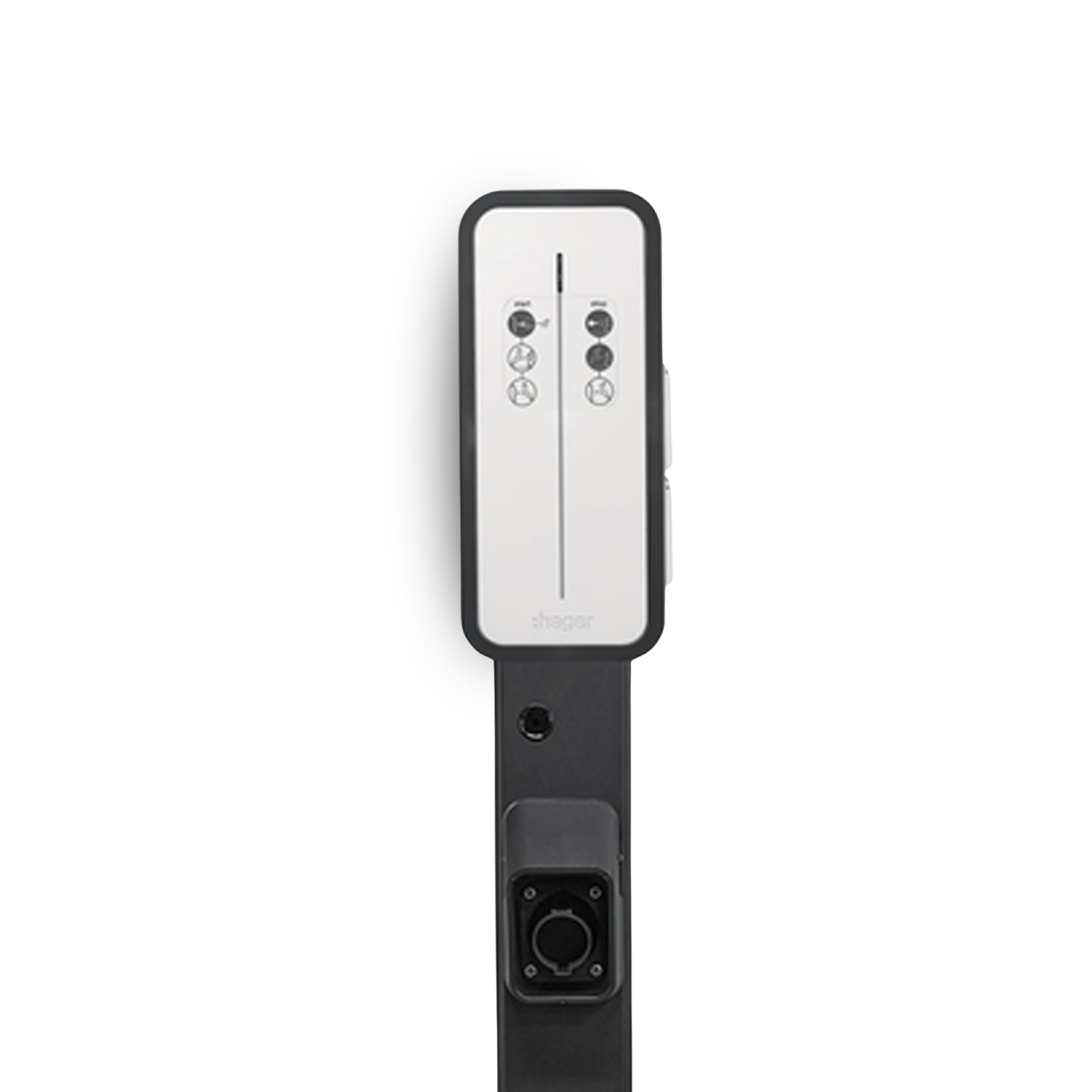 Standing pole for Hager witty EV charger