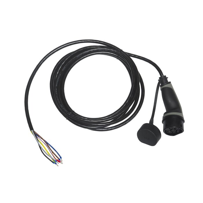 Ratio Electric Ratio E-line EV charging cable type 2 with open end - 22 kW | 3 phase 32A - outlet