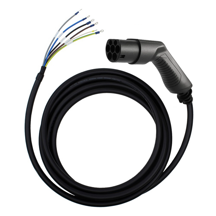 Besen Besen charging cable type 2 with open end - 11 kW - 3 phase 16A - outlet