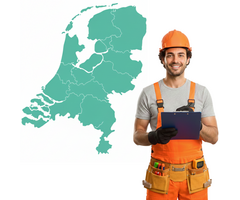 Basic charging station installation in the Netherlands