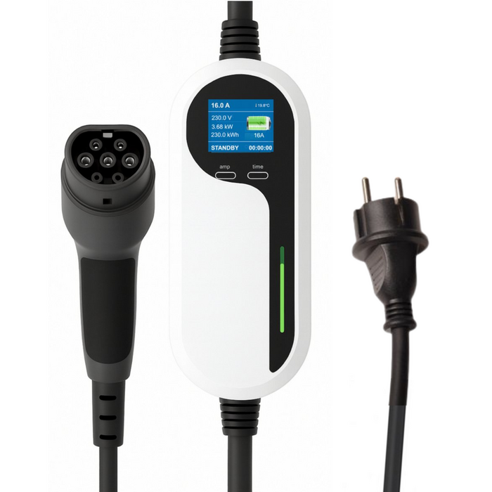 LDY Loady adjustable mobile EV charger - type 2 - schuko plug - 6-16A