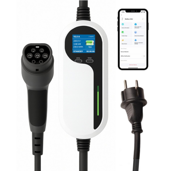LDY Loady Mode 2 einstellbare Mobile Ladestation mit App - Typ 2 - Schuko - 6-16A