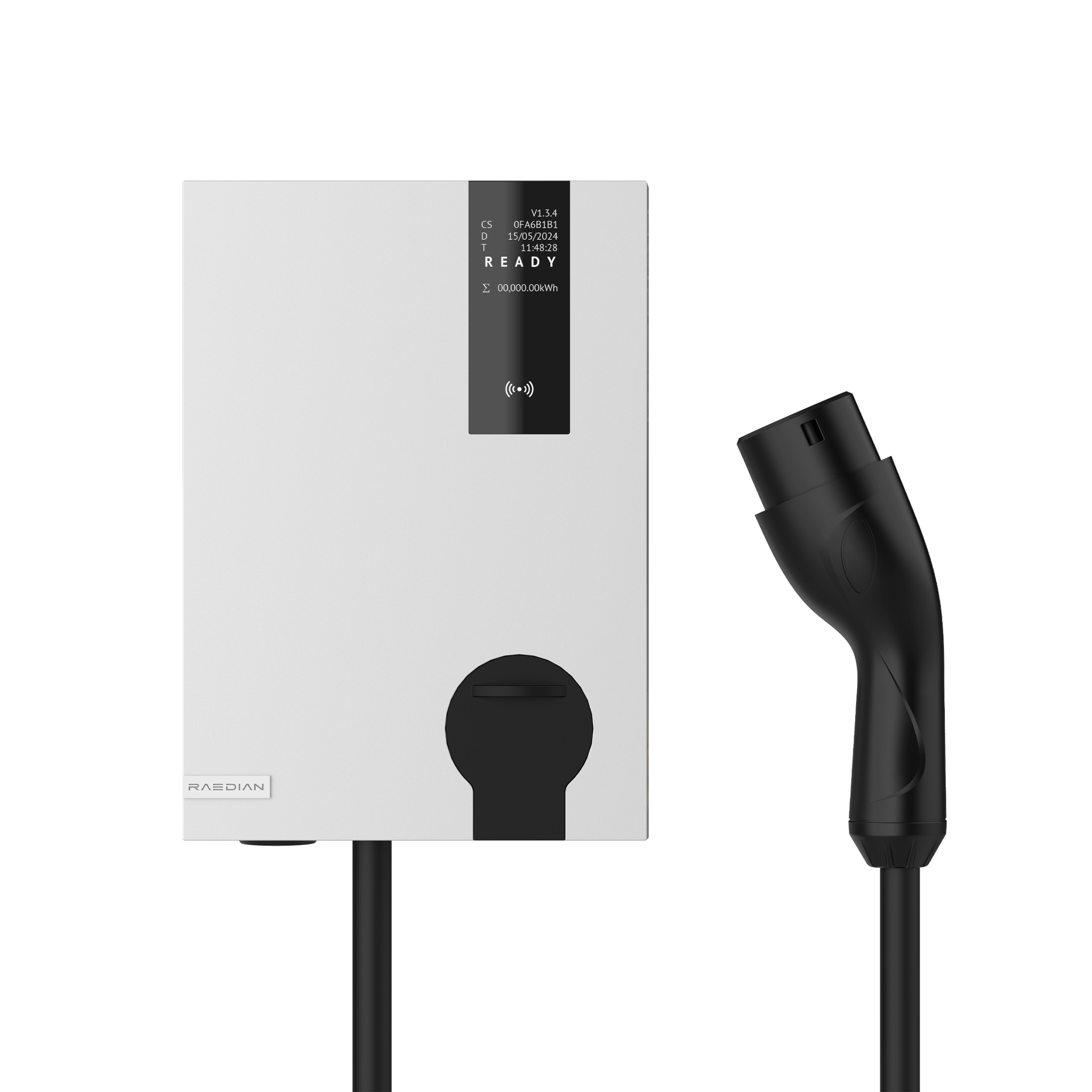 Raedian Raedian NEO avec installation de base aux Pays-Bas - 22 kW - Type 2 - Station de charge triphasée