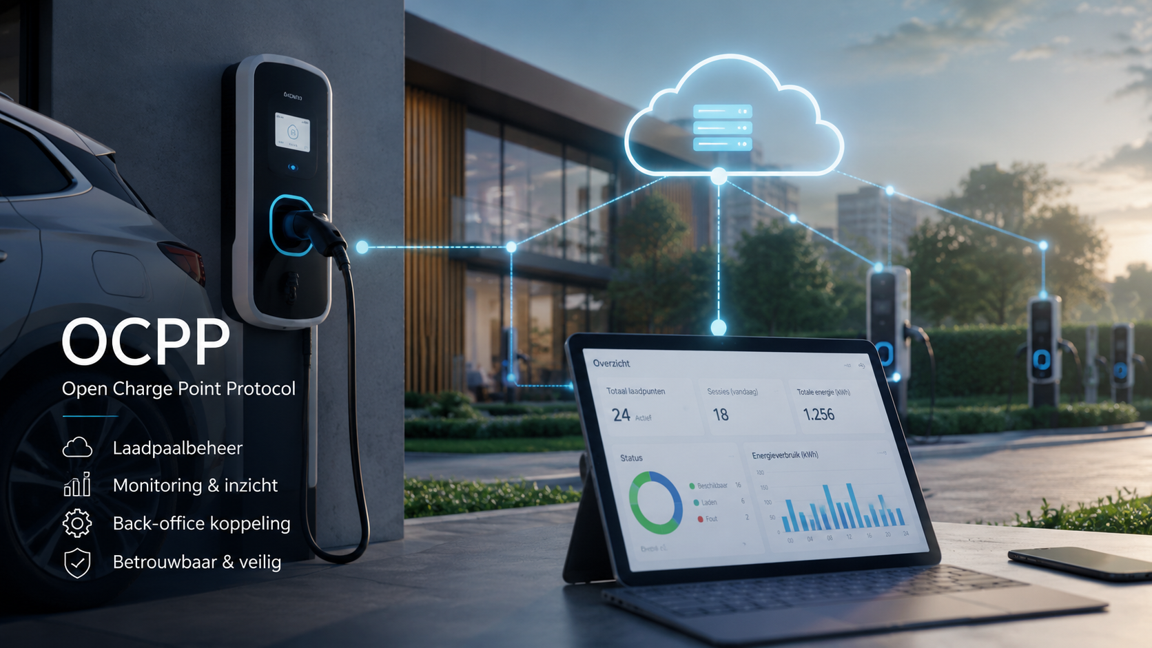 OCPP uitgelegd: Open Charge Point Protocol voor laadpalen