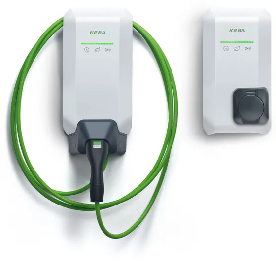 KEBA KEBA P40 – Triphasé – 11 kW – Câble de recharge de 6 m – Type 2 – Borne de recharge – MID