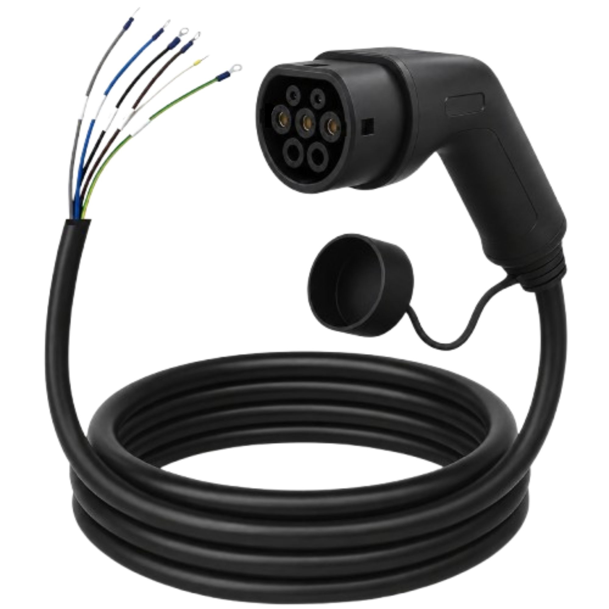 Loady Ladekabel Typ 2 offenes Ende - 11 kW - 3-Phasen 16A