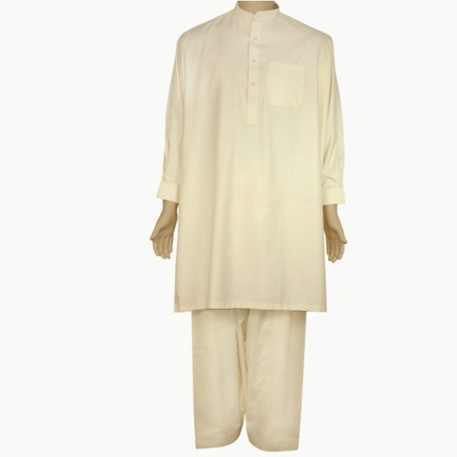 Salwar Kameez Herren - Creme