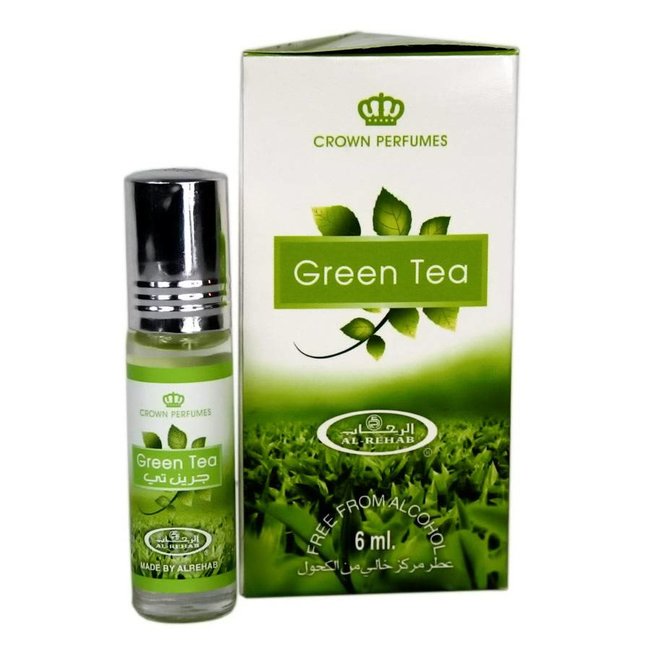 Perfume Oil Green Tea by Al Rehab 6ml - Alcohol-Free perfume